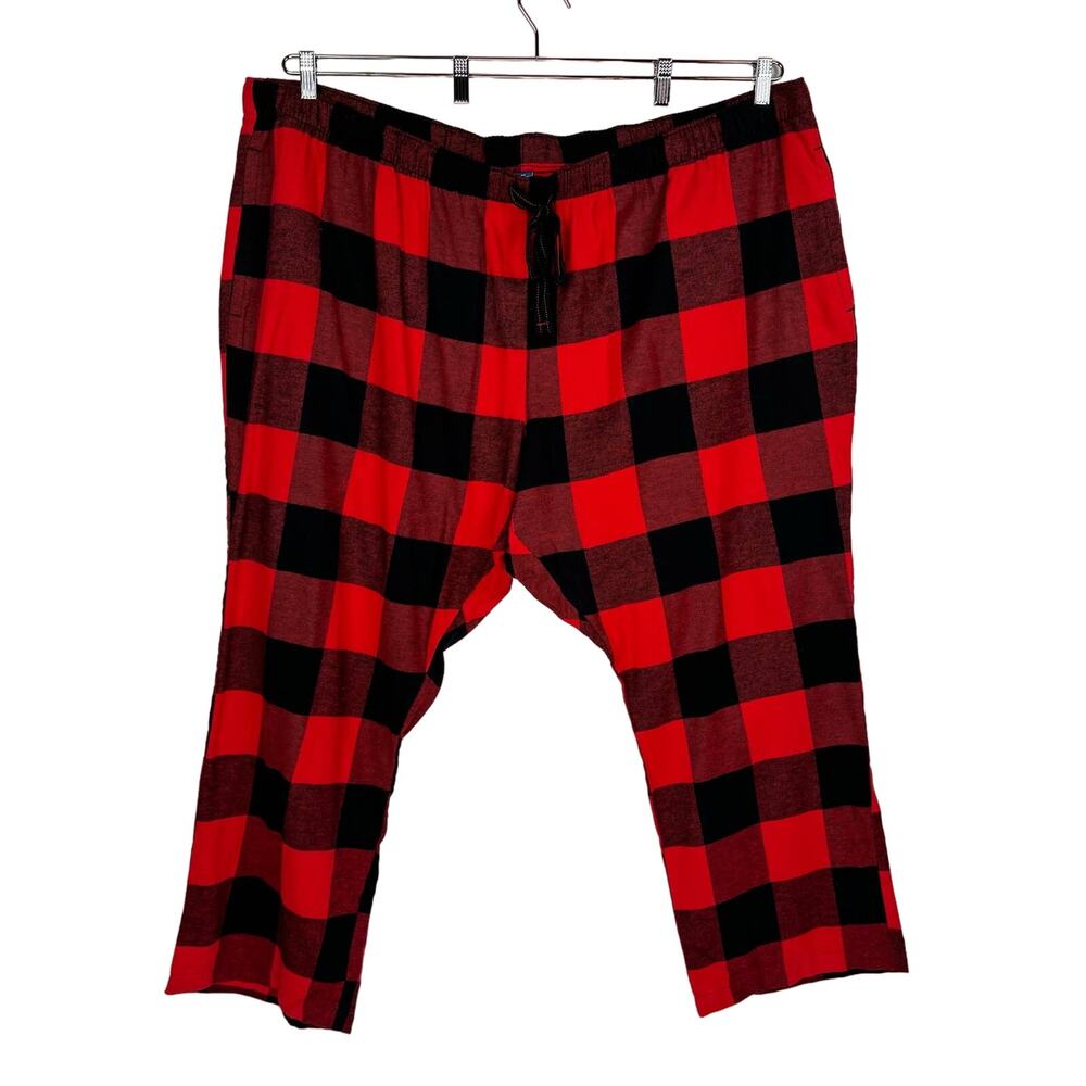 NWT OLD NAVY |‎ Red & Black Plaid 100% Cotton Pajama Pants | Unisex 4X